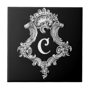 Carreau Initiale de monogramme C