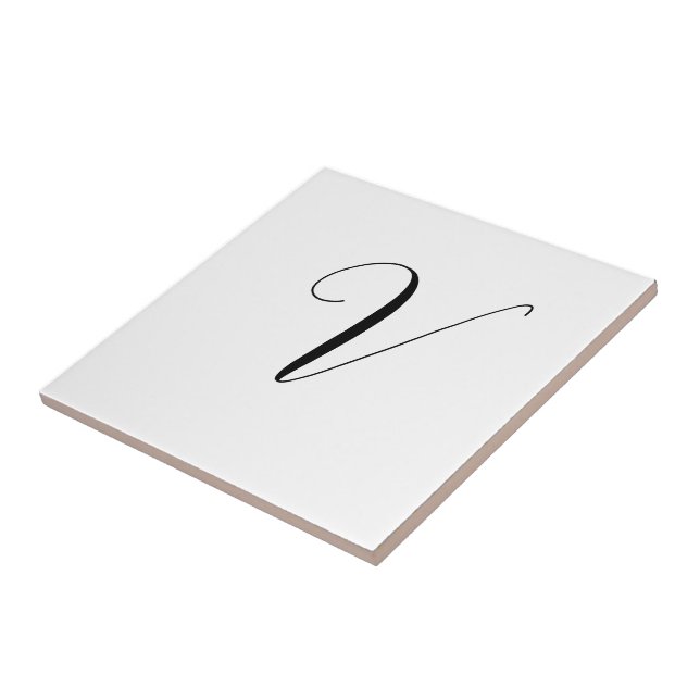 Carreau Initiale de monogramme personnalisé en script (Côté)