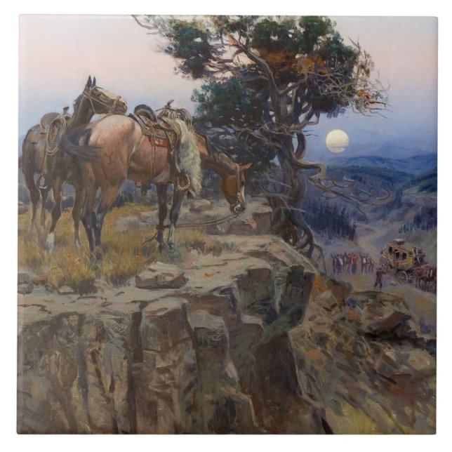 Carreau "Innocent Allies" de Charles M Russell (Devant)