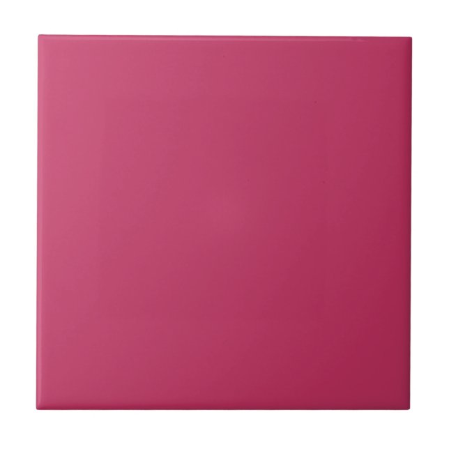 Carreau Innuendo rose foncé, couleur solide Rose rose (Devant)