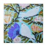 Carreau Inséparables doux II<br><div class="desc">Inséparables doux II par Karen Fields</div>