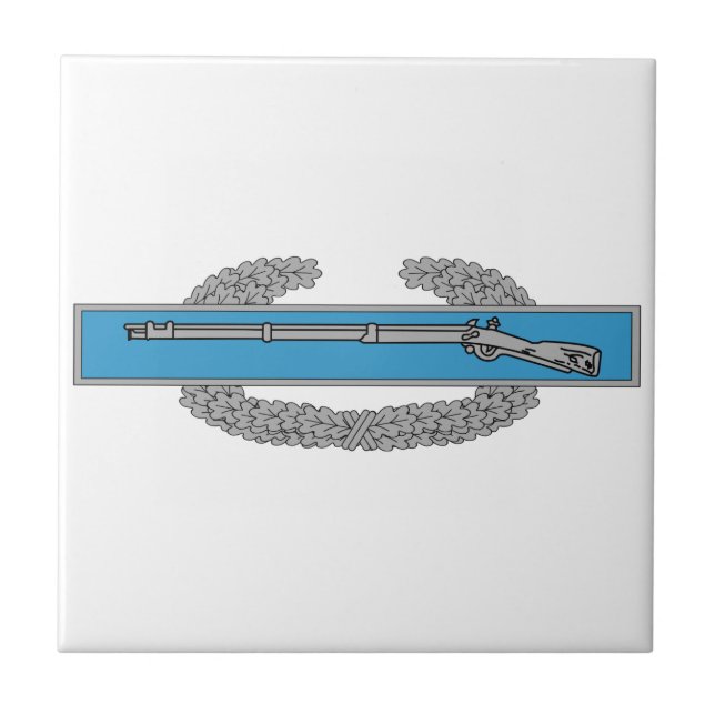 Carreau Insigne de l'Infanteur de combat CIB Armée Vétéran (Devant)