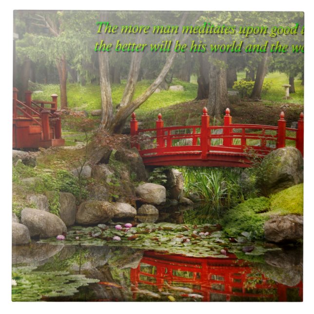Carreau Inspiration - Jardin Japonais - Méditation (Devant)