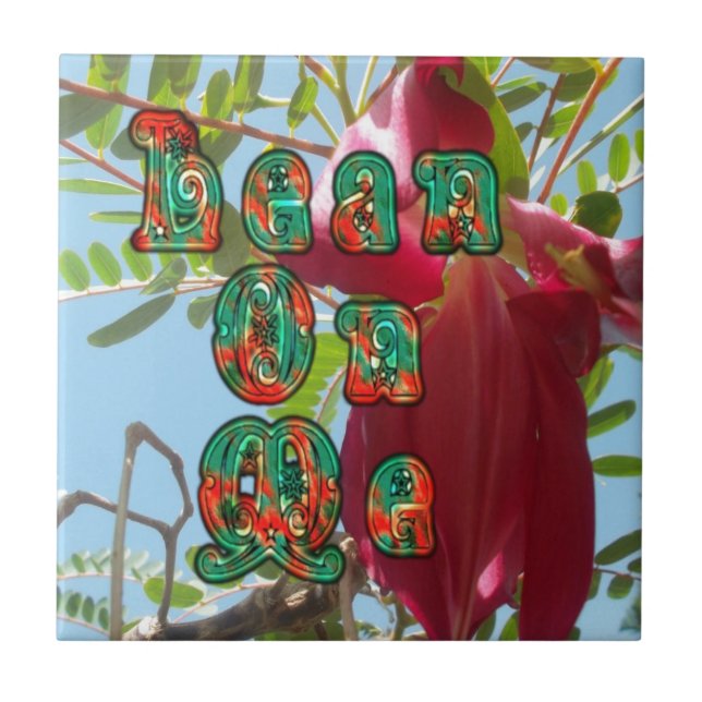 Carreau Inspiration Lean On Me Floral Skyward Art Imprimer (Devant)