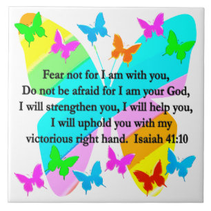 CARREAU INSPIRING ISAIAH 41:10 BIBLE VERSE DESIGN