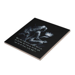 Carreau Instructeur de Yoga Méditation Lotus Pose Lumineus