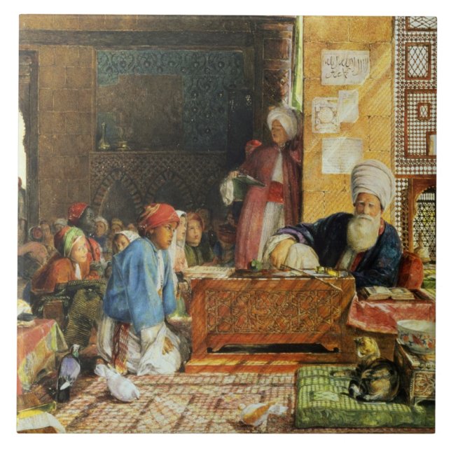 Carreau Intérieur d'une école, le Caire, 1890 (la semaine) (Devant)