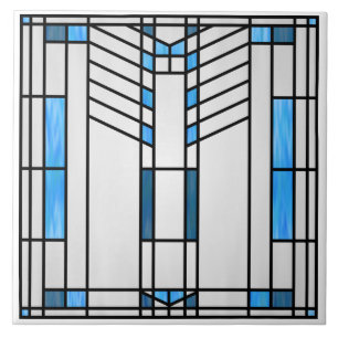 Carreau Interprétation du style scolaire des Prairies no 