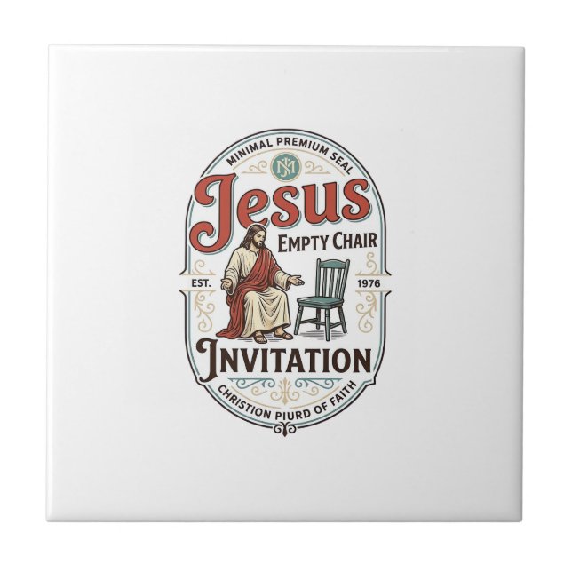 Carreau Invitation Jésus Chaise Vide Invitation Jésus Chai (Devant)