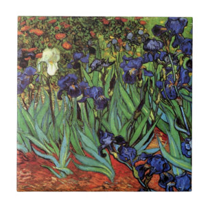 Carreau Iris de Vincent van Gogh, Art du jardin vintage