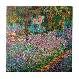 Carreau Iris Jardin Monet Giverny fleurs