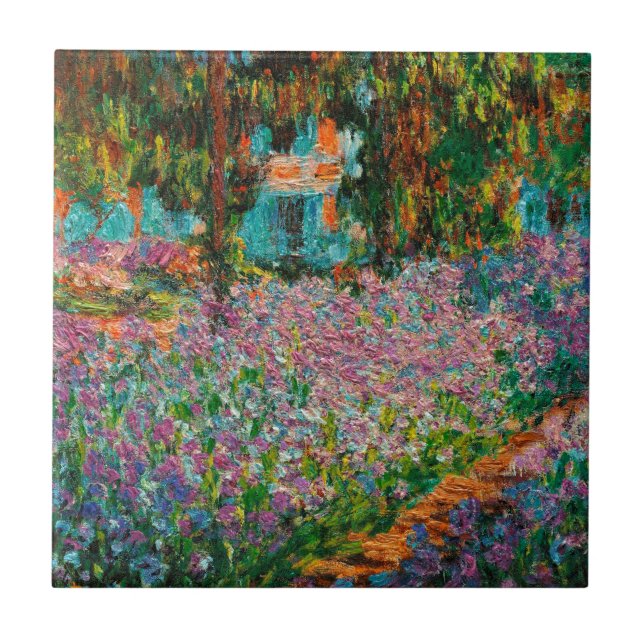 Carreau Iris Jardin Monet Giverny fleurs (Devant)