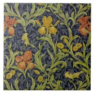 Carreau Iris Motif (par William Morris)