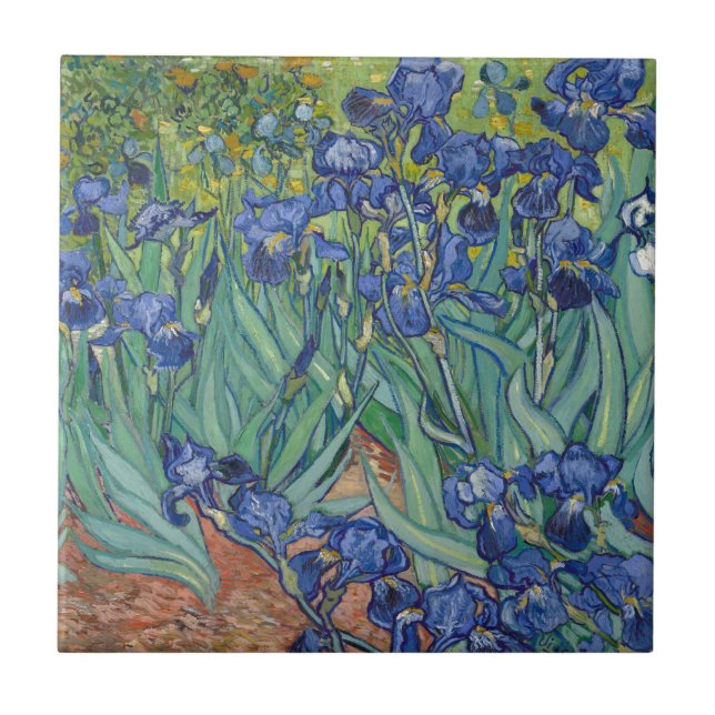 Carreau Iris par Vincent van Gogh (Devant)