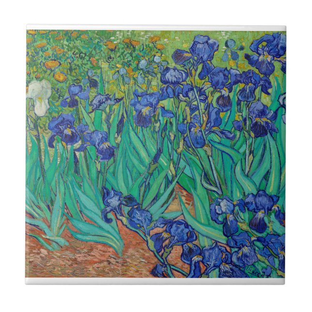 Carreau Irises Vincent Van Gogh (Devant)