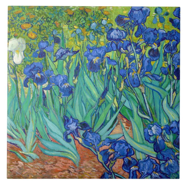 Carreau Irises, Vincent van Gogh (Devant)
