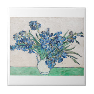 CARREAU "IRISES" VINCENT VAN GOGH ART TILE CÉRAMIQUE