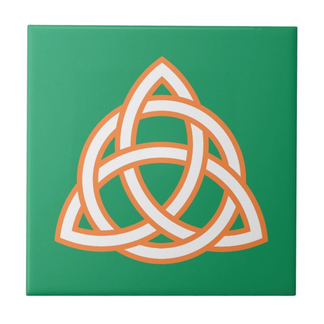 Carreau Irlandais Trinity Knot Triquetra Celtic Patricks D (Devant)