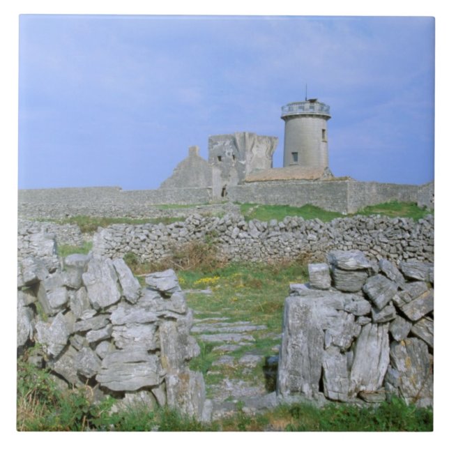 Carreau Irlande, Inishmore, île d'Aran, fort de Dun Aengus (Devant)