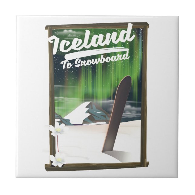 Carreau Islande pour faire du snowboard (Devant)