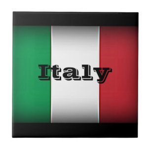 Carreau Italie Drapeau bord foncé