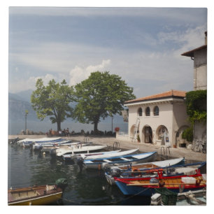 Carreau Italie, province de Vérone, Malcesine. Cassone anc