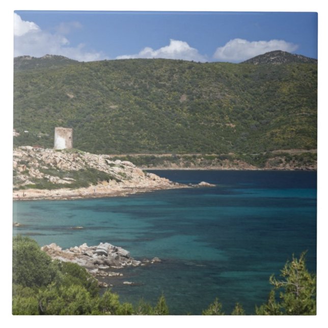 Carreau Italie, Sardaigne, Teulada. Tour espagnole. (Devant)