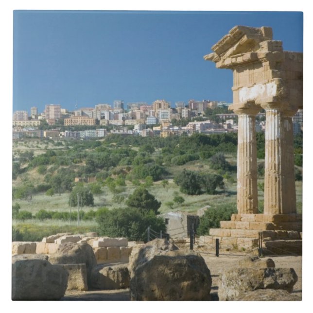 Carreau Italie, Sicile, Agrigente, La Valle dei Templi, (Devant)