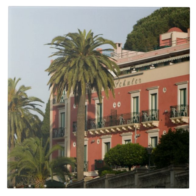 Carreau ITALIE, Sicile, TAORMINE : Hotel Schuler (Devant)