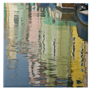 Carreau Italie, Venise, Burano. Maisons multicolores le lo