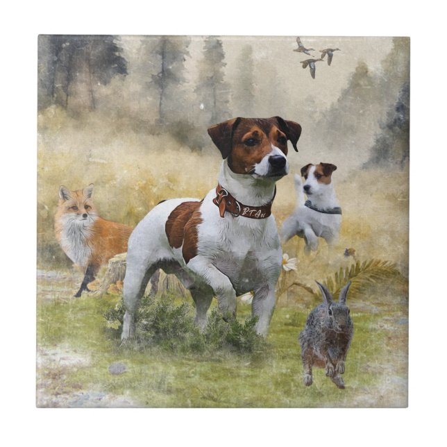 Carreau Jack Russell Terrier, Art (Devant)