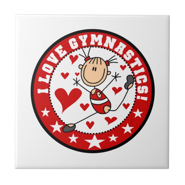Carreau J'adore la gymnastique (Devant)