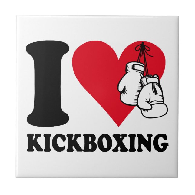 Carreau J'adore le kickboxing (Devant)