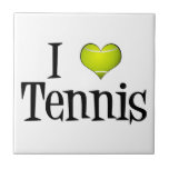 Carreau J'adore le tennis<br><div class="desc">J'adore le tennis. Un joli cadeau pour un joueur de tennis.</div>