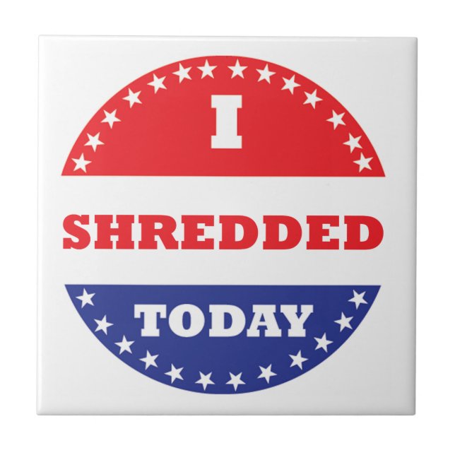 Carreau J'ai déchiré aujourd'hui (Devant)