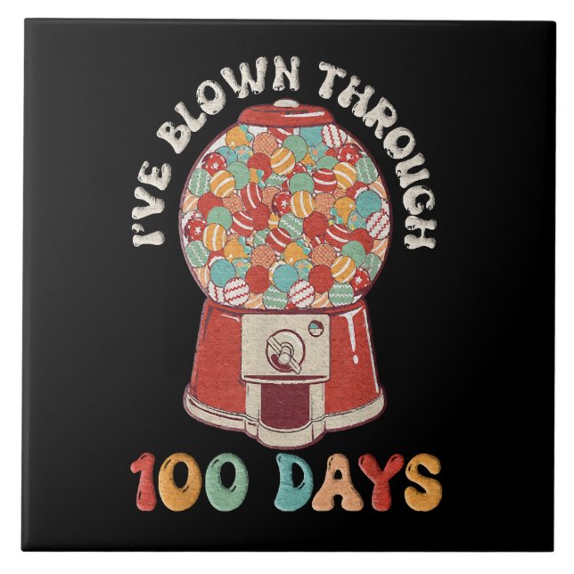 Carreau J'ai soufflé 100 jours (Devant)