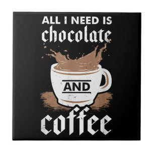 Carreau J'Aime Le Chocolat Et Le Café