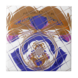 Carreau J'aime le drapeau - J'aime l'Éthiopie Rouge Or V