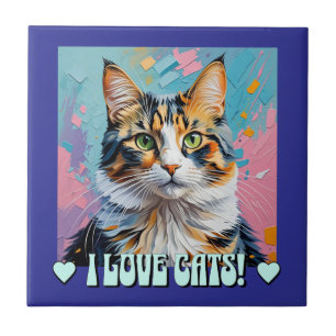 Carreau J'Aime Les Chats !
