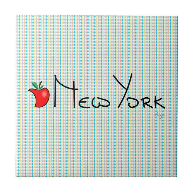 Carreau J'aime New York - Big Apple (Devant)