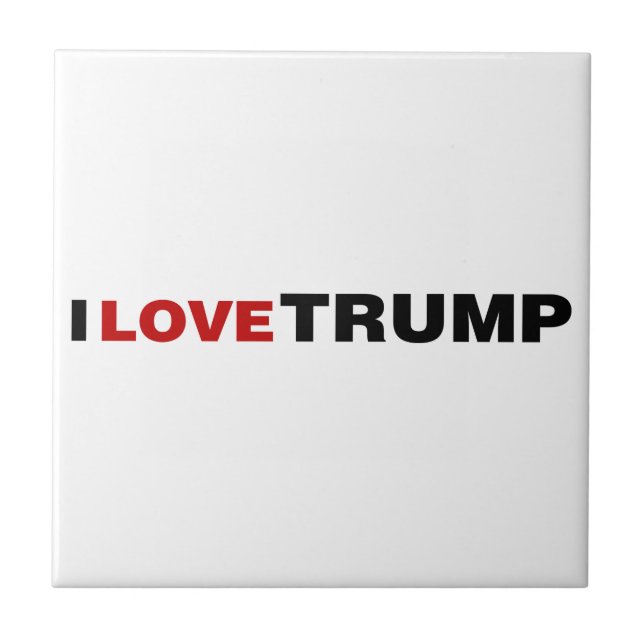Carreau J'aime Trump (Devant)