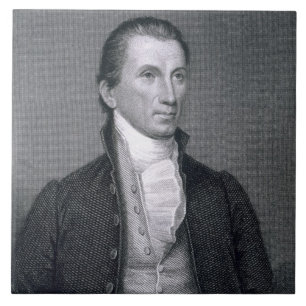 Carreau James Monroe, gravé par brun Durand (1796 de