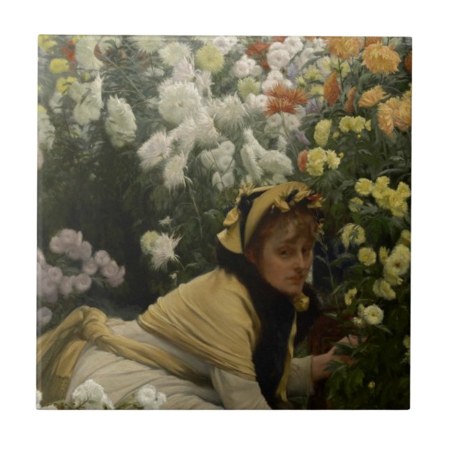 Carreau James Tissot Chrysanthemums (Devant)