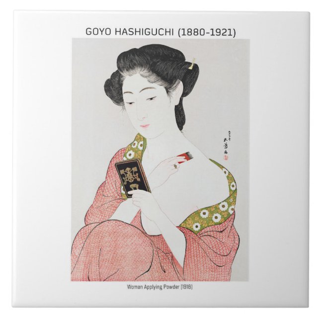 Carreau Japonaise application de poudre - Goyō Hashiguchi (Devant)