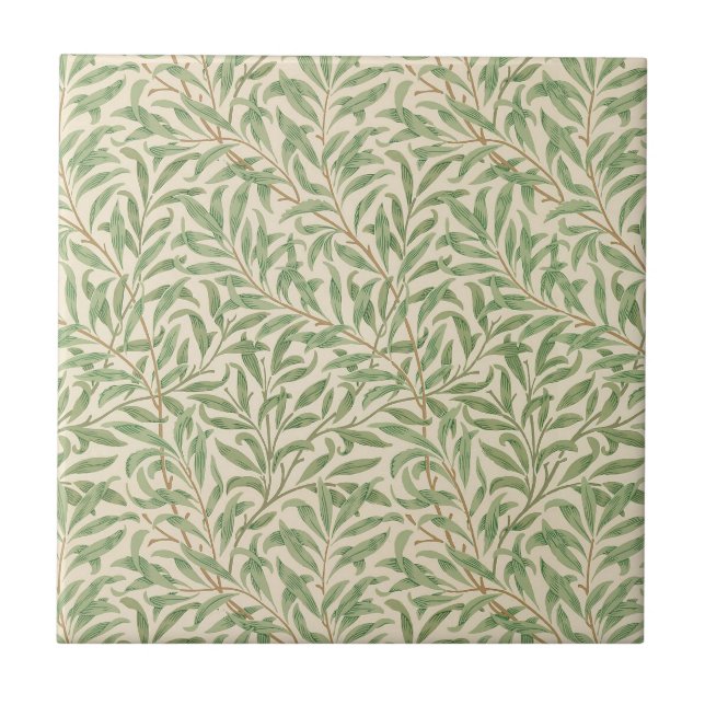 Carreau Jardin aux branches de saule de William Morris Fle (Devant)