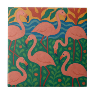 Carreau Jardin aux Flamants
