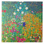 Carreau Jardin aux fleurs, Gustav Klimt<br><div class="desc">Gustav Klimt (14 juillet 1862 - 6 février 1918) était un peintre symboliste autrichien et l'un des membres les plus en vue du mouvement de la sécession de Vienne. Klimt est réputé pour ses peintures, peintures murales, croquis et autres objets d'art. Outre ses oeuvres figuratives, qui comprennent des allégories et...</div>