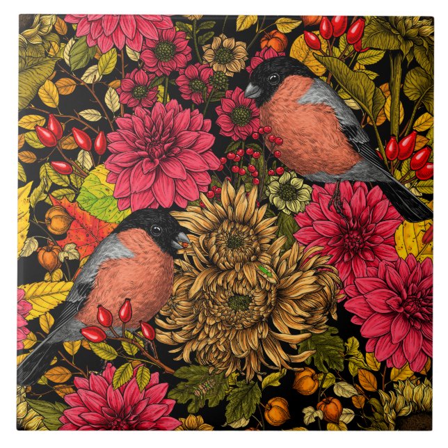 Carreau Jardin d'automne 2 (Devant)