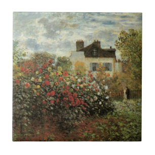 Carreau Jardin de Monet à Argenteuil par Claude Monet