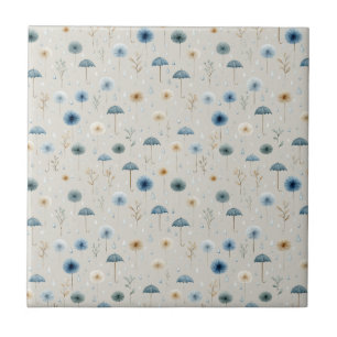Carreau Jardin de pluie serein Motif floral (8)